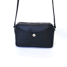 Load image into Gallery viewer, Black Leather Crossbody Bag