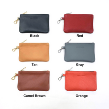Load image into Gallery viewer, Leather keychain Pouch with Pocket