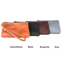 Load image into Gallery viewer, Leather Wristlet Pouch