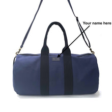 Load image into Gallery viewer, Navy Canvas Duffel
