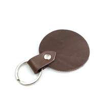 Load image into Gallery viewer, Leather Round Keychain