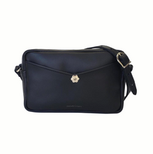 Load image into Gallery viewer, Black Leather Crossbody Bag