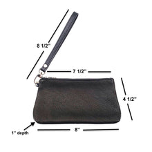 Load image into Gallery viewer, Leather Wristlet Pouch