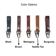 Load image into Gallery viewer, Men's Leather Keychain