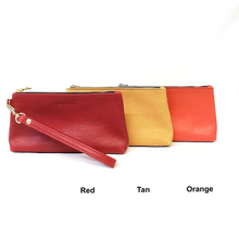 Load image into Gallery viewer, Leather Wristlet Pouch