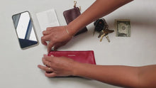 Load and play video in Gallery viewer, Leather Wristlet Pouch