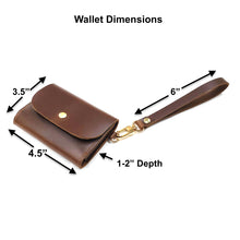 Load image into Gallery viewer, Leather Wristlet Wallet
