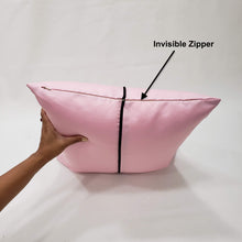 Load image into Gallery viewer, Pink Satin Pillow Cover