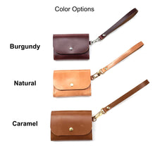 Load image into Gallery viewer, Leather Wristlet Wallet