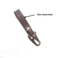 Load image into Gallery viewer, Men's Leather Keychain