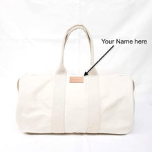 Load image into Gallery viewer, Natural Canvas Duffel