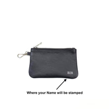 Load image into Gallery viewer, Leather keychain Pouch with Pocket
