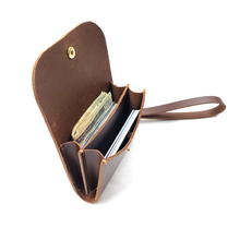 Load image into Gallery viewer, Leather Wristlet Wallet