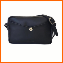Load image into Gallery viewer, Black Leather Crossbody Bag