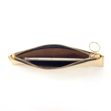 Load image into Gallery viewer, Metallic Leather Clutch