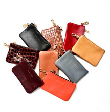 Load image into Gallery viewer, Leather Key Chain Pouch