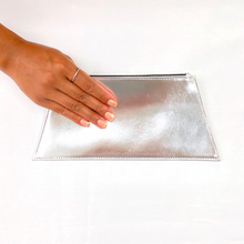 Load image into Gallery viewer, Metallic Leather Clutch