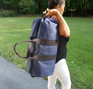 Navy Canvas Duffel