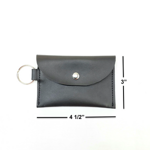 Card Wallet with Snap and Zipper