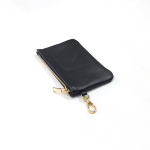 Leather keychain Pouch with Pocket