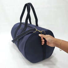 Load image into Gallery viewer, Navy Canvas Duffel
